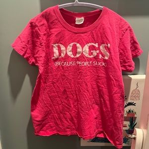 Pink dog t-shirt